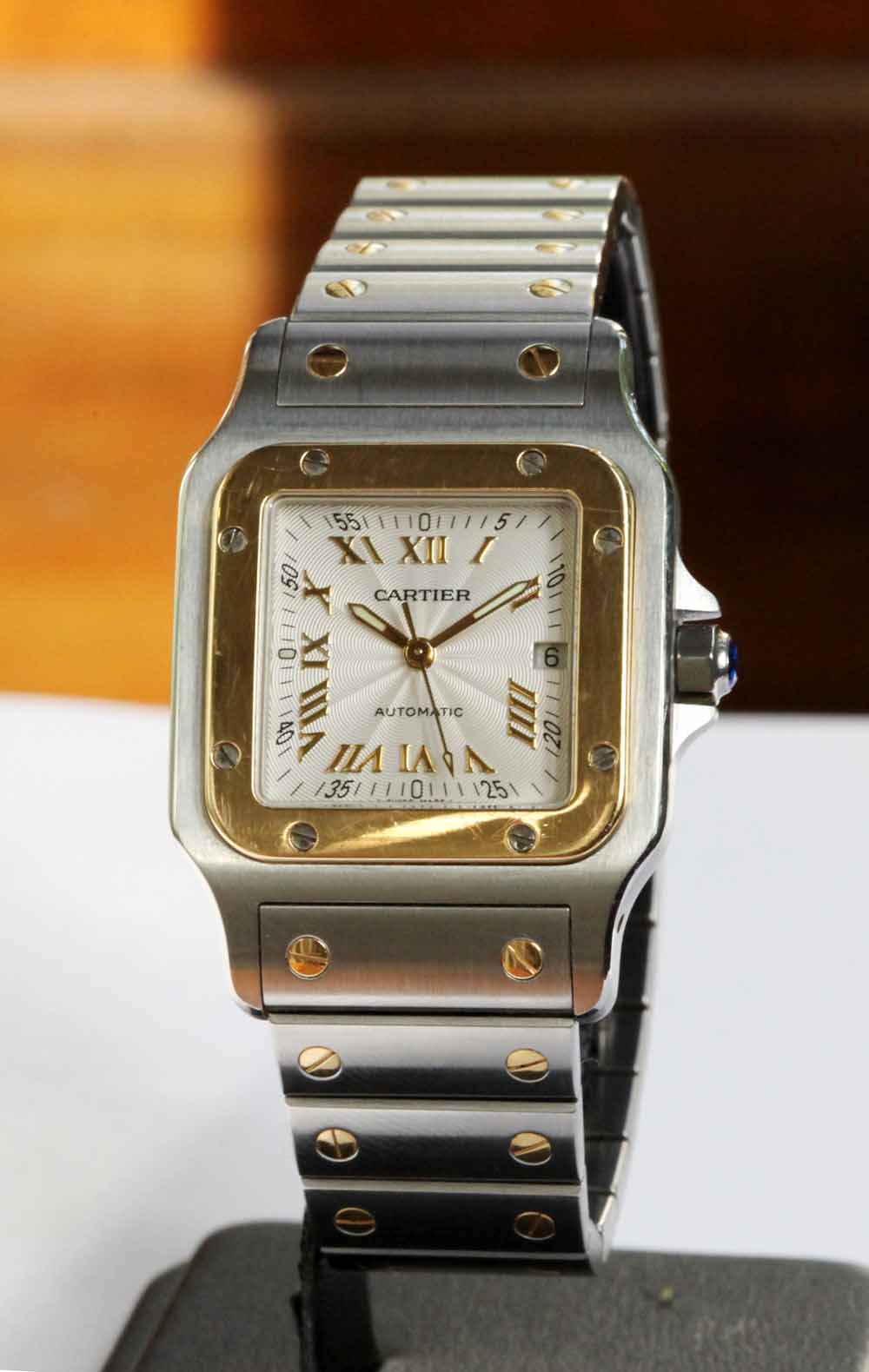 Cartier santos galbee acero y oro hot sale