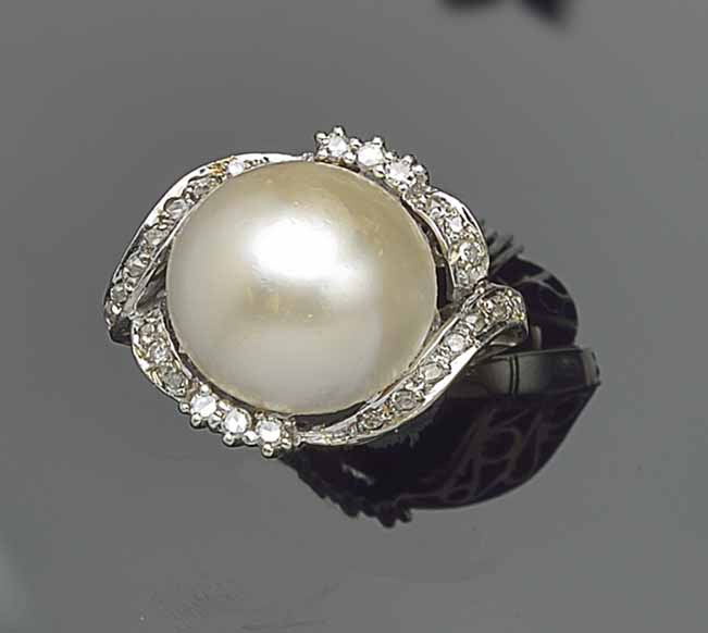 Anillo perla online japonesa